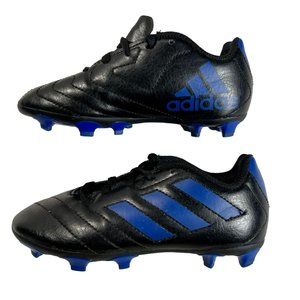 Adidas Goletto VII FG Soccer Cleat Black Blue Youth kids Toddler Footbol sz 11K.